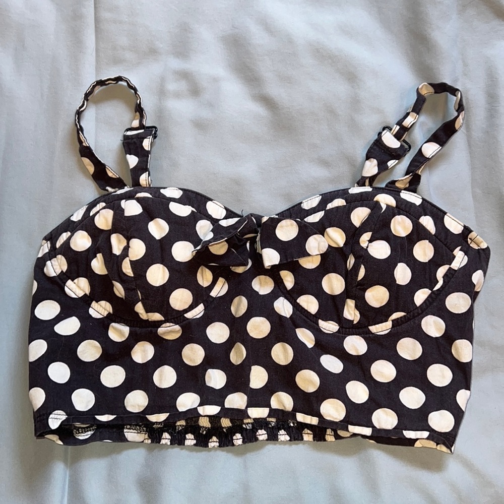 Forever 21 Polka Dot Crop Top